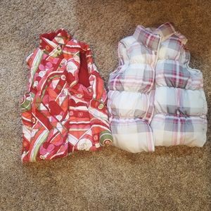 Pair of cute little girls vest! Size 5 &5/6